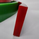 tira de poliuretano vermelha perfil reto