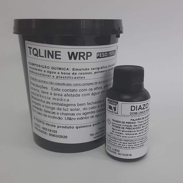 Emulsão a base de água diazóica