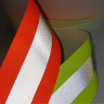 detalhe das faixas refletivas em zoom