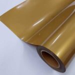bobina de filme de recorte gloss dourado