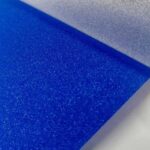 Detalhe do filme de recorte brilho