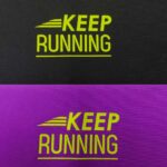 filme de recorte neon amarelo aplicado em tecido preto e em tecido roxo