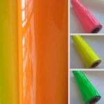 arte com 4 imagens mostrando diferentes rolos do filme de recorte Neon