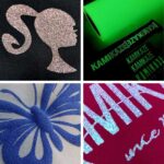 arte com quatro imagens onde mostra exemplos de aplicações do filme de recorte