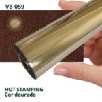 fita carimbo dourada
