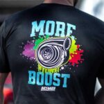 camiseta preta personalizada com DTF que utilizou com fixador pó TPU para DTF