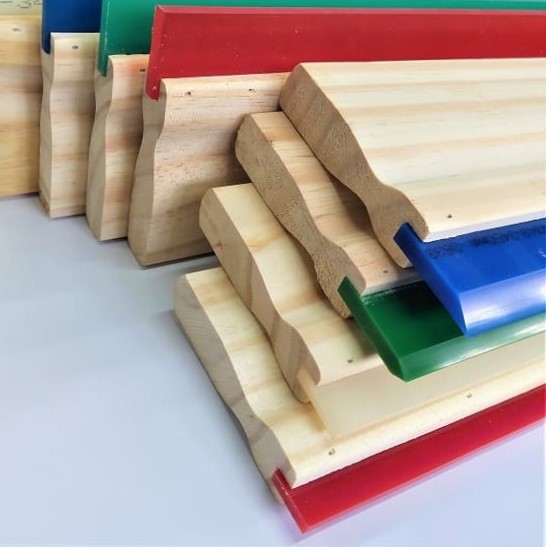 vários modelos de rodo serigrafia com tira de PU