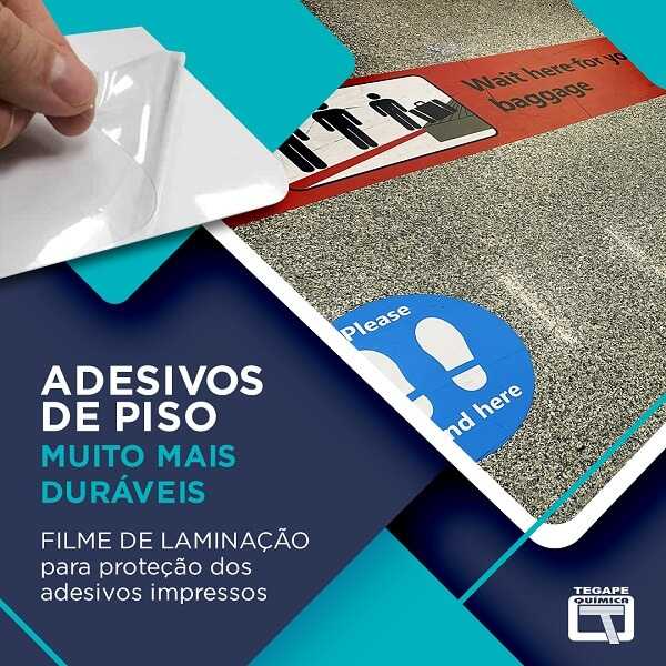vinil para laminação de piso aplicado sobre adesivo