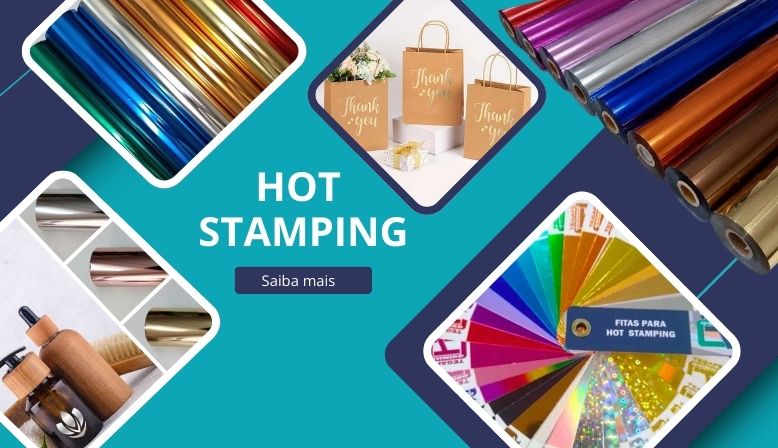 banner com imagens dos produtos hot stamping disponíveis no site