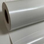 rolo de filme de recorte flocado branco