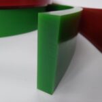 borracha para rodo de serigrafia verde perfil reto